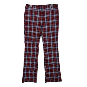 Aeropostale Y2K Plaid Flare‎ Pants Women Size 9/10 Indie Grunge Mall Goth Preppy